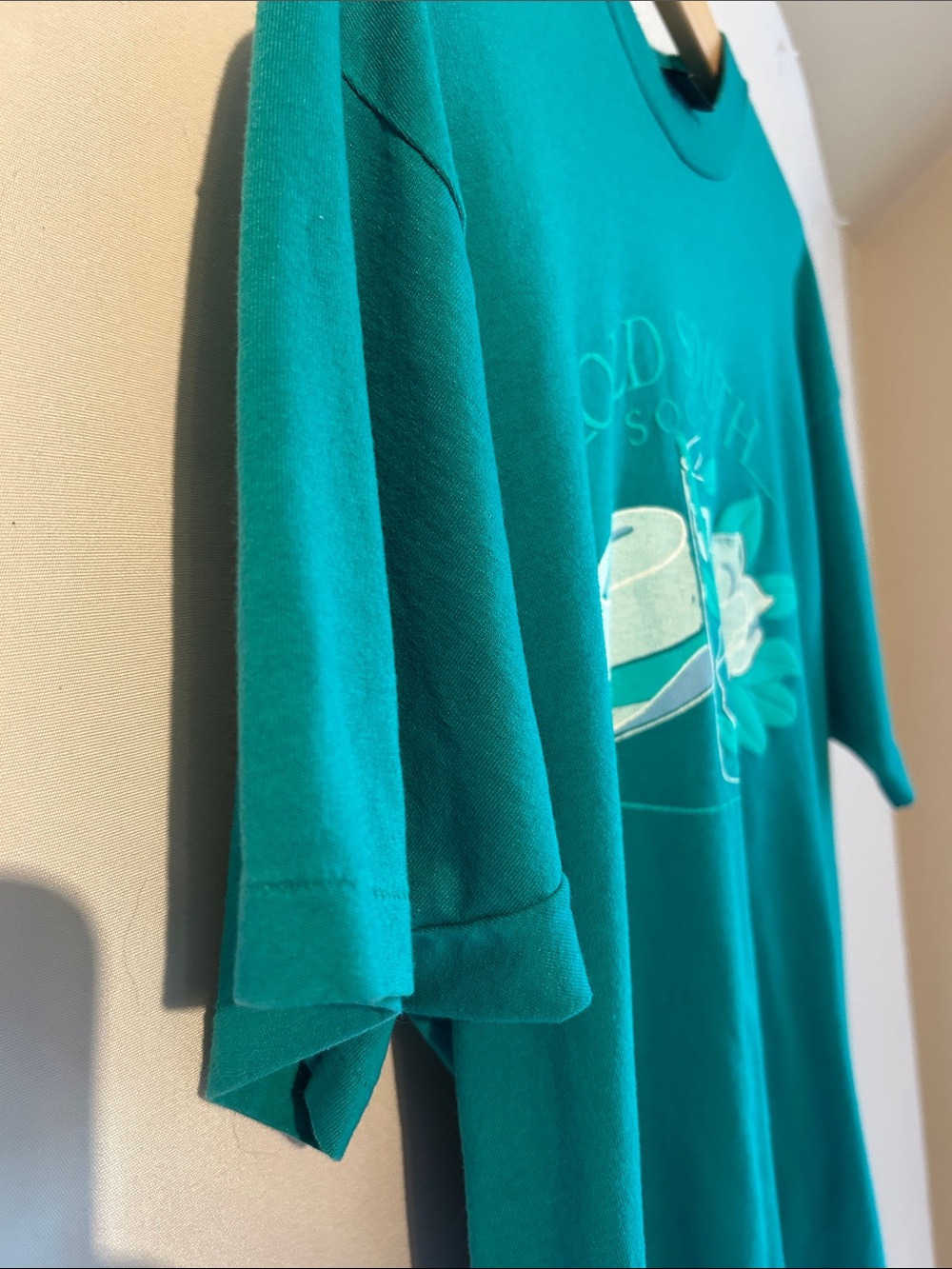 Green Vintage Tee with Old South Society Graphic size XL - Picture 4 of 5